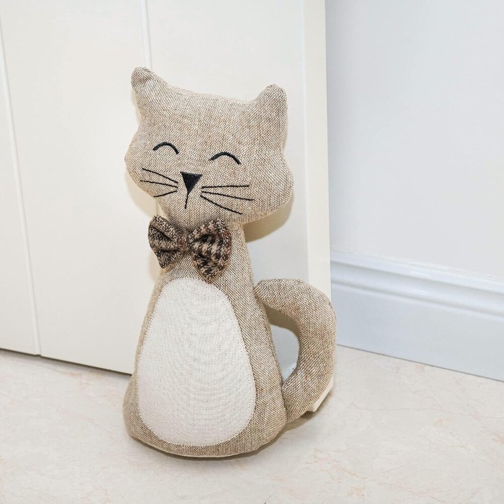 Cute Door Stopper Decorative Door Stops for Home and Office, Cat Weighted Interi